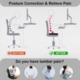 Coccyx Seat Cushion Ergonomic Posture Car AU Relieve Sciatica Back Tailbone Pain V201-W11554531