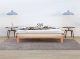 Warm Wooden Natural Bed Base Frame Double V264-STB-108P-NTR-DL-1