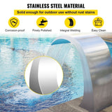 Stainless Steel Pool Fountain 17.7 x 11.8 x 23.6 inches Pool Fountain Silver Pool Fountains for In V952-PQSBJPJYCHGPT0001V0