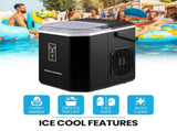 POLYCOOL Portable Ice Maker Machine, Automatic, 12kg/day, Auto Clean, with Scoop and Removable V219-COKICMPY1BKA