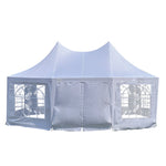 Wallaroo 6x4.5m Wedding Gazebo Marquee with Sidewalls GAZ-WED-6X45-WH