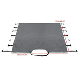 RV Towing Cover,Caravan Covers Protector Waterproof for Motorhome Nylon 86.6 x 68.10 Inch Grey V1369-AZ3-W-02753