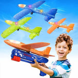 3 Pack Airplane Launcher Toys,13.2' LED Foam Glider Catapult Plane Toy for Boys,2 Flight Modes V1370-AZ4-08368