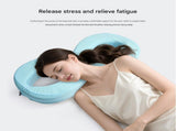 Blue Memory Foam Beauty Pillow for Side Sleepers - Anti-Wrinkle Face Pillow with Breathable Mesh V888-ELOSUNG56300