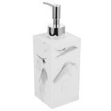 Refillable Marble Pattern Soap Dispenser with Pump for Shampoo Conditioner and Lotion in White V1366-AZ2-W-17266