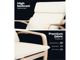 Artiss Rocking Armchair Nursing Bentwood Aero ARMCHAIR-01-BG