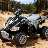 Rigo Kids Ride On Car ATV Quad Motorbike Electric Outdoor Toys 12V Black RCAR-ATV-XL-BK