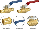 Garden Hose Quick Connector Shut Off Ball Valve V1258-DP02-C-202
