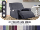Recliner Covers, Stretch Reclining Chair Covers, Recliner Sofa Slipcovers Stripe Jacquard Recliner V1258-DP02-C-1274