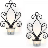 Vintage Iron Wall Candle Holders, Creative Iron Candlesticks V1237-ZY-203-5062