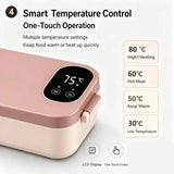 900ml Cordless Heating Lunch Box, 7200mAh Long Battery Life, Portable Meal Warmer V1232-DJRFH-CDK-002