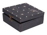 Treasure Props Storage Box with Password Lock Retro Wooden Storage Box for Home Living Room V1294-YM0523-3115210208511
