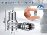 32 Pcs Double Seal Valve Stem Cap Inflate Tire Valve Caps V1192-AZ-W-29365