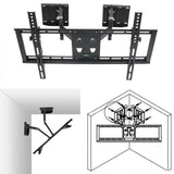 32"-65" Heavy Duty Wall Corner Tv Mount Articulating Premium Swing Arm Bracket V767-U-500A