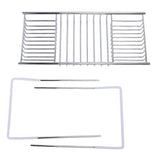 Shower Tub TrayExpandable Bathtub Tray, Stainless Steel Bath Tub Caddy Tray with Extendable Design V1369-AZ3-W-16188