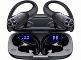 Bluetooth Headphones Wirelessbuds 80hrs Playtime Wireless Charging Case Digital Display Sports V1192-AZ-W-3342