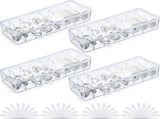 4 Pcs Cable Organizer Box with Wire Ties, Plastic Cord Storage Box with Lid, Electronics Organizer V1258-DP02-C-3164
