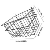 Black No Drill Pegboard Organizer Basket Heavy Duty Wire Storage for Garage Workshop V1369-AZ3-W-13465