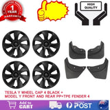 Tesla Y wheel cap 4 black and model Y front and rear PP TPE fender 4 V201-DP88864