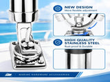 360 Degree Adjustable Boat Fishing Rod Holder with Marine Grade Stainless Steel Construction for V1341-ZY-34WYNA8A-230MM