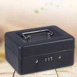 Black Metal Secure Password Checkout Box with Security Code for Retail Store Use and Cash Management V1370-AZ4-19518