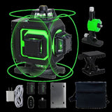 Traderight 4D 16 Line Green Laser Level Remote Tripod HW0282