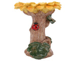 Sunflower Birdbath Resin Weather Resistant Ample Capacity Beautiful Bird Bath Feeder for Garden Yard V1294-YM0901-3111240121611