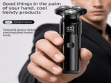 Men's 3-Head Electric Rotary Shaver Premium Set - Type-C Rechargeable LCD Grooming Kit for Daily V888-ELOSUNG57014-4
