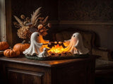 Halloween Decoration Ghost Campfire Night Light, Light Up Ghost Roasting Marshmallows Statue, V1369-AZ3-W-21691