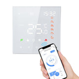 Smart Tuya WiFi Thermostat Voice Control 16A Digital Programmable LCD Display Touchscreen Underfloor V1294-YM0901-H47126W-2