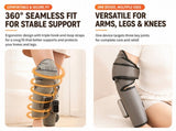Dark Grey Airbag Leg Massager with 3 Intensities and 3 Graphene Heat Modes - Rechargeable Calf and V888-ELOSUNG55106-2