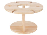 Wooden Wine Rack Glass Cup Holder Organizer Tabletop Display for 6 Glass and 1 Wine Bottle V1294-YM0718-3118200238111