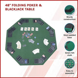 48" Folding Poker & Blackjack Table V63-816953