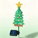 4Pack Outdoor Christmas, Solar-Powered Waterproof LED Stake Sign for Garden, Solar Christmas V1107-CS-FNECN6