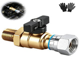 Universal Front Wheel Air Brake Cutoff Valve, 18mm Rustproof Alloy, Stable Airflow Control for Heavy V1369-AZ3-W-08509