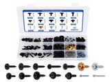 160-Pack 14-Size Metal Car Screws Galvanized, Rust & Oxidation Resistant Fasteners for Car Body, V1366-AZ2-W-15138