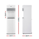 Devanti 3 Taps Water Cooler Dispenser Bottom Loading Dispenser Chiller Filter Purifier WD-617-3T-WH