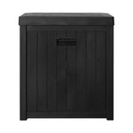 Gardeon Outdoor Storage Box 195L Bench Seat Garden Deck Toy Tool Sheds OSB-195L-BK