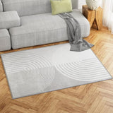 Artiss Rug 120x160cm Area Rug Washable Mat Large Carpet Faux Rabbit Fur Cyril FLR-FFUR01-120X160-WHBK