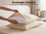 Giselle Double Sheet Set 150 GSM Anti-pilling Micro Flannel, Fast Drying Lightweight 4 Piece, 40CM SHEETSETS-FLA-CW-D