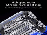 Mini Electric Shaver for Men and Women, Dual Head Portable Razor with Smart Sensor, Compact Travel V1192-AZ-W-2638