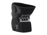 1 Pair Black Adjustable Knee Brace Support with Spring Booster Patella Stabilizer for Squats, V888-ELOSUNG21080