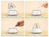 Essential Oil Diffuser,Modern Design Fragrance Aroma Diffuser for Home,Living Room,Bedroom,USB V1192-AZ-W-11455