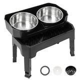 Pawz Raised Dog Bowls Adjustable Elevated Feeder Slow Feeder Lick Mat Foldable PT1415-AU