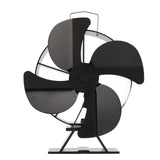 Heat Powered Stove Fan Aluminum Alloy 4 Blades Strong Wind Fireplace Fan for Home V1294-YM3113220215211-0421