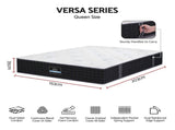 Giselle Queen Reversible Spring Mattress Cashmere Cover Gel Foam Firm 35cm MATTRESS-B-VERSA-35-Q