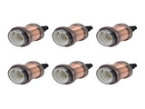 6 Pcs Lamp Holder Metal E26 E27 Screw Retro Lighting Base Accessories with Ground Aluminum ShellRed V1294-YM0714-3119210198013