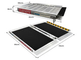 Kartrite Aluminium Wheelchair Ramp 2FT Mobility Ramp with High Grip Surface Safety Side Rails L RAM-WCR-R03-2FT