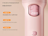 White Portable Cordless Hair Curler - USB-C Rechargeable Automatic Hair Waver with Ceramic Barrel & V888-ELOSUNG32837