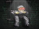 Animated Halloween Decorations with Infrared Sensor, Skull Prisoner Screaming Sound Effects V1107-129-45301